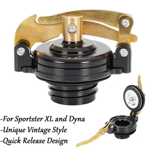 Cubierta tapa del tanque de gasolina para Harley Sportster XL883/1200 Dyna Softail Road King - Imagen 1 de 7