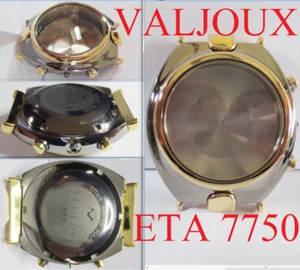 uhrgehäuse chrono automatic valjoux 7750 eta watch case chronograph oversize - Bild 1 von 1