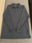 Nike FIT DRY Golf 1/4 1/2 Zip Gray Pullover Jacket - Mens XL Excellent Condition