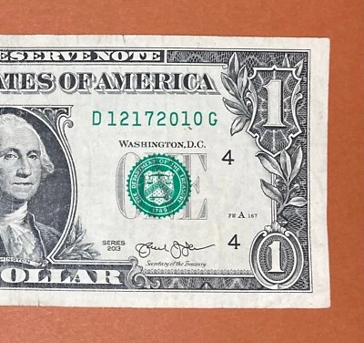December 17, 2010 (D 12172010 G) Birthday Note $1 One Dollar Bill - Image 1 of 3