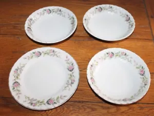 Vintage Creative Fine China Regency rosa rosa 3 ciotole di bacche e 1 piatto di pane - Foto 1 di 7