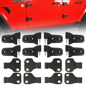 Hooke Road 16Pcs Door Hinges Replacement Fit 18-25 Wrangler Jeep JL Gladiator JT - Foto 1 di 13