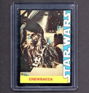 CHEWBACCA 1977 Star Wars Topps Wonder Bread Movie Trading Card #9 PSA