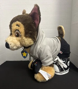 Build A Bear Paw Patrol Chase Dog Plush 14” Collar And Tag W/Outfit And Control - Picture 1 of 3
