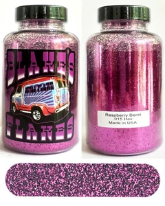 Blakes Metal Flake .015 Raspberry Beret Hot Rod custom paint auto 5oz jar - Picture 1 of 1