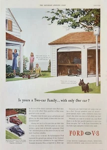 1939 Ford V8 Deluxe Tudor sedan car Vintage Ad Two Car Family - Picture 1 of 1