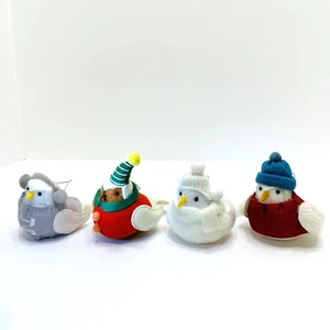 4 Wondershop Fabric Felt Christmas Featherly Friends Bird Ornaments Hanging 2023 - Picture 1 of 24