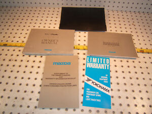 Mazda 99 Maita Mx5 owner's manual 1 set of 4 Booklet/ Paper & Black Mazda 1 Case