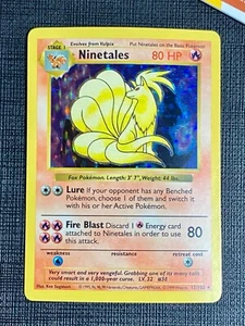 Pokemon 1999 Ninetales Holo Shadowless Base Set #12 Englisch - P - Bild 1 von 11