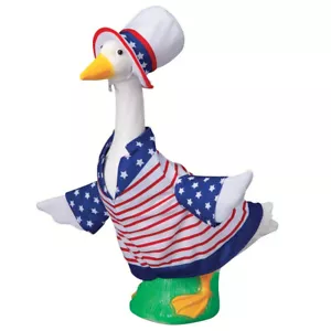 Patriotic USA American Flag July 4th Goose Outfit Costume for 17"H Baby Goose - Picture 1 of 6
