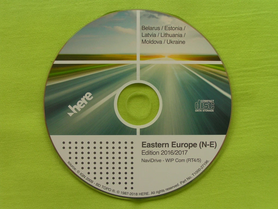 NAVIGATION CD WIP COM RT4 RT5 OSTEUROPA 2017 CITROEN C4 C5 PEUGEOT 207 307 807 - Bild 1 von 1