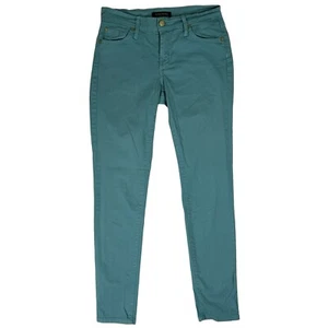 James Jeans Twiggy Skinny Jeans Size 26 Mid Rise Turquoise Blue Stretch USA - Picture 1 of 12