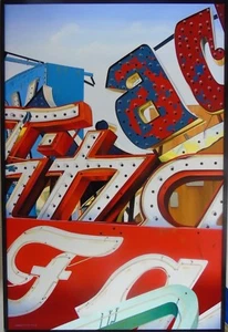 Günther J. Herrmann Vegas overhead Four 2018 Ölgemälde Realismus signiert - Picture 1 of 5
