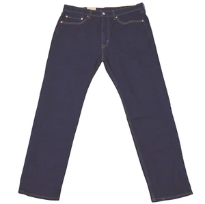 NEW Levis 505 Regular Mens Jeans 36x30 Dark Indigo Stretch - Picture 1 of 11