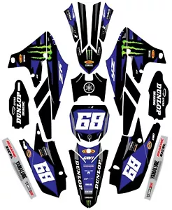 Graphics for Yamaha YZ 250f YZ250F 2019-2023 Decals stickers shrouds - Foto 1 di 1
