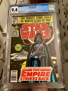 Star Wars #39! CGC 9.4 NEWSSTAND! Part 1 Of The Empire Strikes Back! Marvel 1980 - Picture 1 of 10