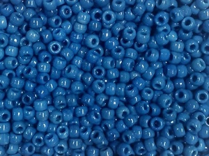 JOLLY STORE Crafts Denim Blue 9x6mm Pony Beads 500pc made in USA DIY Jewelry - Picture 1 of 1