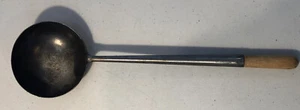 Vintage Metall Schöpfkelle antik 14" mit Holzgriff - Bild 1 von 6