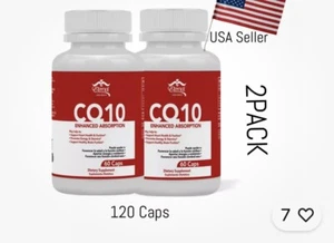 2 CQ10 SUPPORTS CARDIOVASCULAR  HEALTH  30  capsules by Eternal - Picture 1 of 1