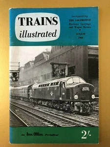 Trains Illustrated Magazine Aug 1960 Cover Electric Type 4 No D219 7110 (165) - Imagen 1 de 2