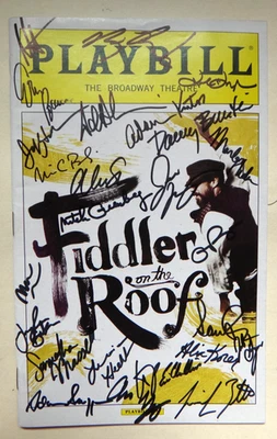 Fiddler on the Roof Cast Signed Playbill 2015 Danny Burstein - Image 1 of 4