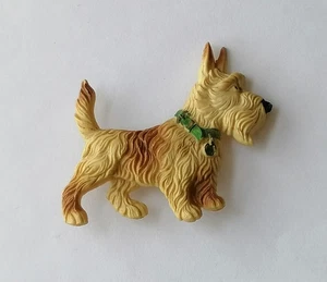 vintage early plastic brooch Scotty Dog Terrier Art Deco Celluloid Novelty Pin - Picture 1 of 11