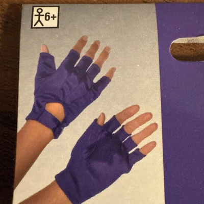 Nuevo GUANTES SIN DEDOS - Púrpura 1 Par Se Adapta a Niños y Adultos Foto 1 de 4