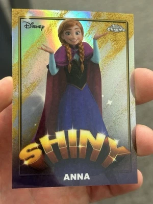 2025 Topps Chrome Disney Wonder Chrome ANNA Frozen SHINY Refractor SSP - Image 1 of 2