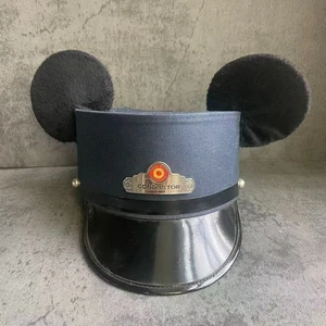 Discontinued!!! Disney Parks Mickey Mouse Ears Conductor Hat DCA Red Car Trolley - Picture 1 of 6