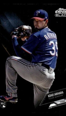 2021 TOPPS CHROME BLACK KOHEI ARIHARA 47 MINT RC BASEBALL TEXAS RANGERS - Image 1 of 2