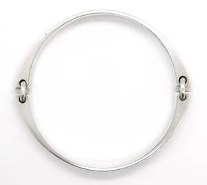 Brazalete de Ley Modernista Doblado Gabrielsen Hans Hansen Dinamarca 925S 218 - Imagen 1 de 8