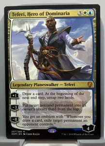 Teferi, Hero of Dominaria - NM - Dominaria Mythic White Blue Planeswalker - MTG - Picture 1 of 2
