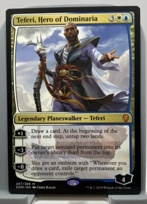 Teferi, Hero of Dominaria - NM - Dominaria Mythic White Blue Planeswalker - MTG - Image 1 of 2