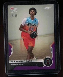 2021 Topps Now Overtime Elite Alexandre Sarr RC PURPLE Parallel #17/25 - Picture 1 of 2