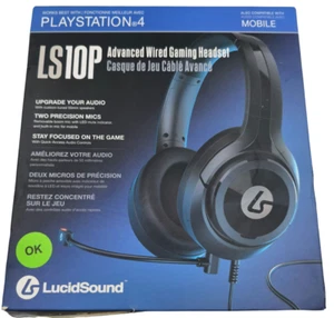 CUFFIE GAMING LUCIDSOUND (LS10P) COMPATIBILI CON PS 4 E MOBILE COLORE NERO - Imagen 1 de 8