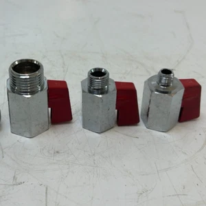 Válvula de bola de metal, compresor, lubricante Loc-line-cool 1/8" 1/4" 1/2" 3/4" hembra macho - Imagen 1 de 10