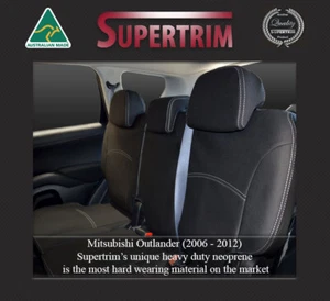 Waterproof premium neoprene rear seat cover Mitsubishi Outlander (2006-now) - Picture 1 of 9