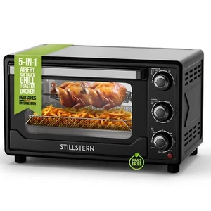 25L Minibackofen mit Umluft, Drehspieß, Auftauen, Backblech, 1500W, DE Version - Bild 1 von 8