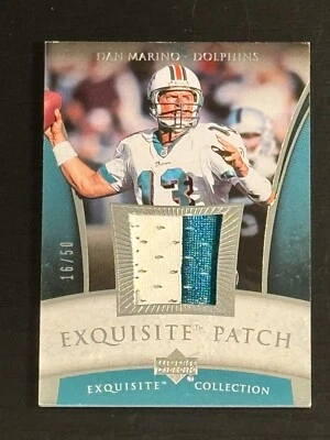2006 Exquisite Collection Exquisite Patch (2-color) Dan Marino /50 - Image 1 of 2