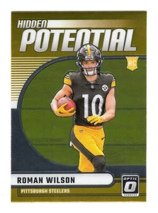 2024 Panini Donruss Optic Roman Wilson #4 Carta Rookie Potenziale Nascosto RC - Foto 1 di 2