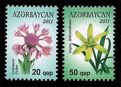 Azerbaijan 2011 * Flowers * Flora * Set of 2 stamps * MNH - Image 1 of 2