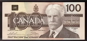1988 $100 Bank Of Canada Thiessen/Crow AJR7974400 AU (CRISP) - Picture 1 of 2