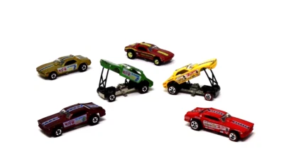 Hot Wheels Vintage Snake & Mongoose Lot of 6 - In Acrylic Case - Image 1 of 4