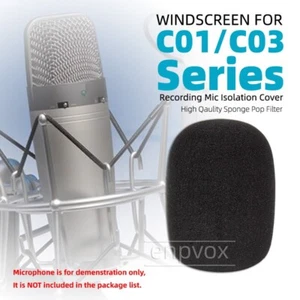 For SAMSON C01U C03U Pro Windscreen Pop Filter Microphone Sponge Foam Windshield - Zdjęcie 1 z 5