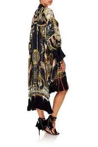 CAMILLA - Midnight Meeting High Low Hem with fringe S - Picture 1 of 11