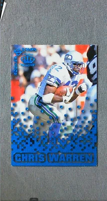 1995 Pacific Triple Folders Rookies & Stars Blue #32 Chris Warren Seahawks - Image 1 of 2