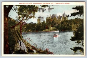 Boldt Nachlass, Thousand Islands NY, 1935 Postkarte, Post Spruch Stempel - Bild 1 von 2