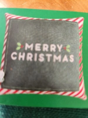 Funda Almohada Vintage "Feliz Navidad" Navidad Lino Decoración Vacacional 18" Foto 1 de 4