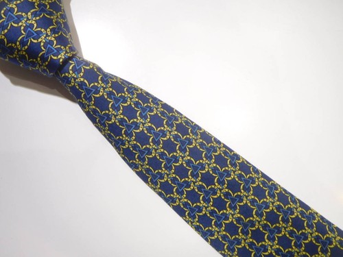 HERMÈS Cravatta uomo Hermes France vera seta cravatta abito classico lusso multicolore W813