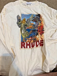 Rhude With Gods Help Long Sleeve Tee Shirt Medium - Picture 1 of 1